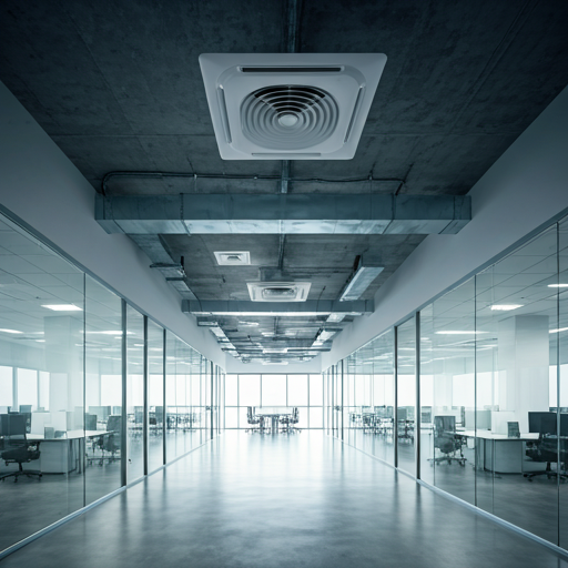 Climatización industrial en oficina corporativa